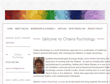 Tablet Screenshot of chakrapsychology.co.uk